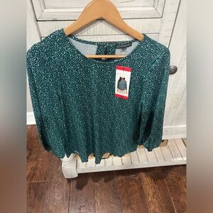 Adrianna Papell green women’s top (NWT!!)